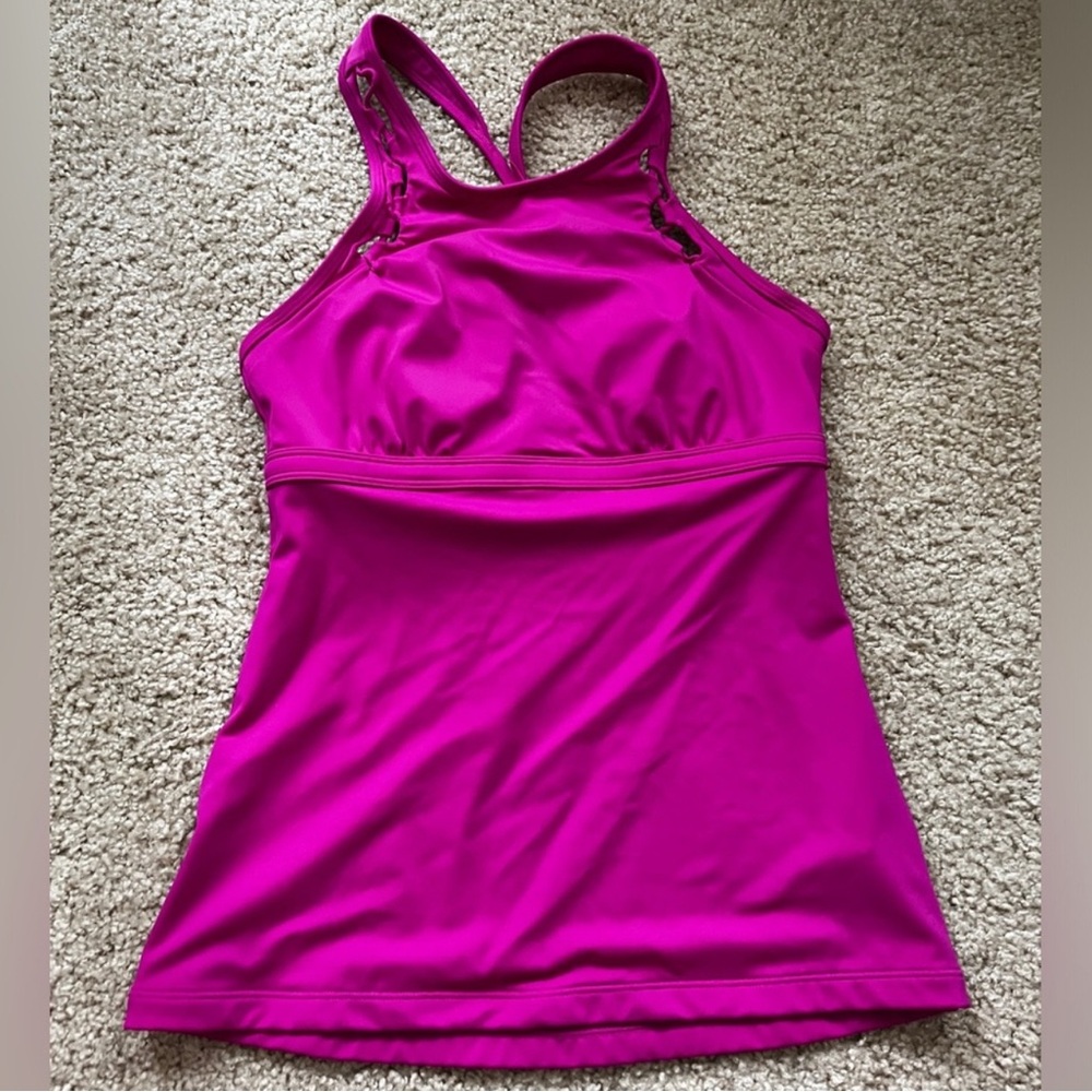 Athleta Pink Tankini Swim Top